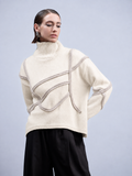 Haako - Off White Cable Design Knit