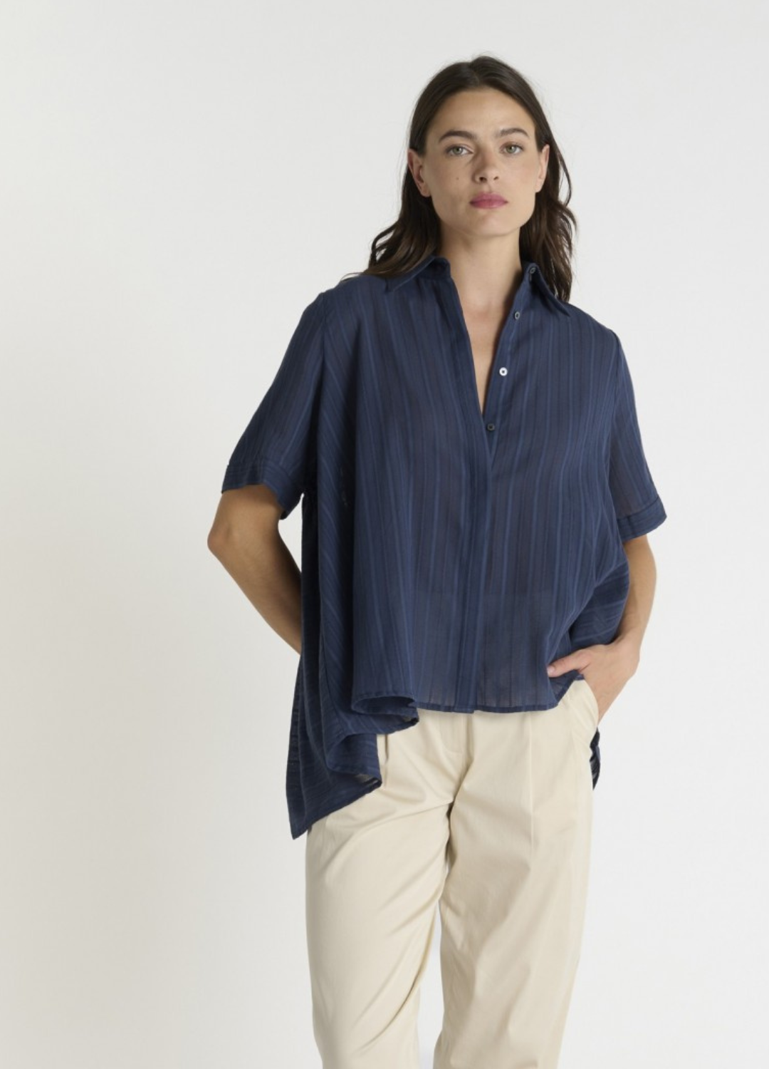 Hana San - Eshal Navy Shirt