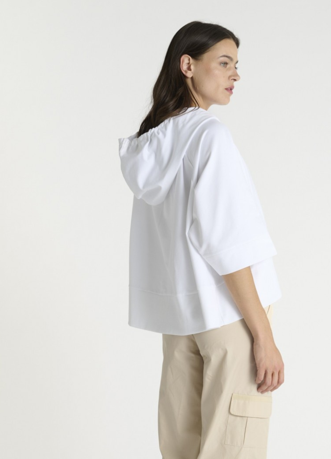 Hana San - Rajan White Sweat Zip