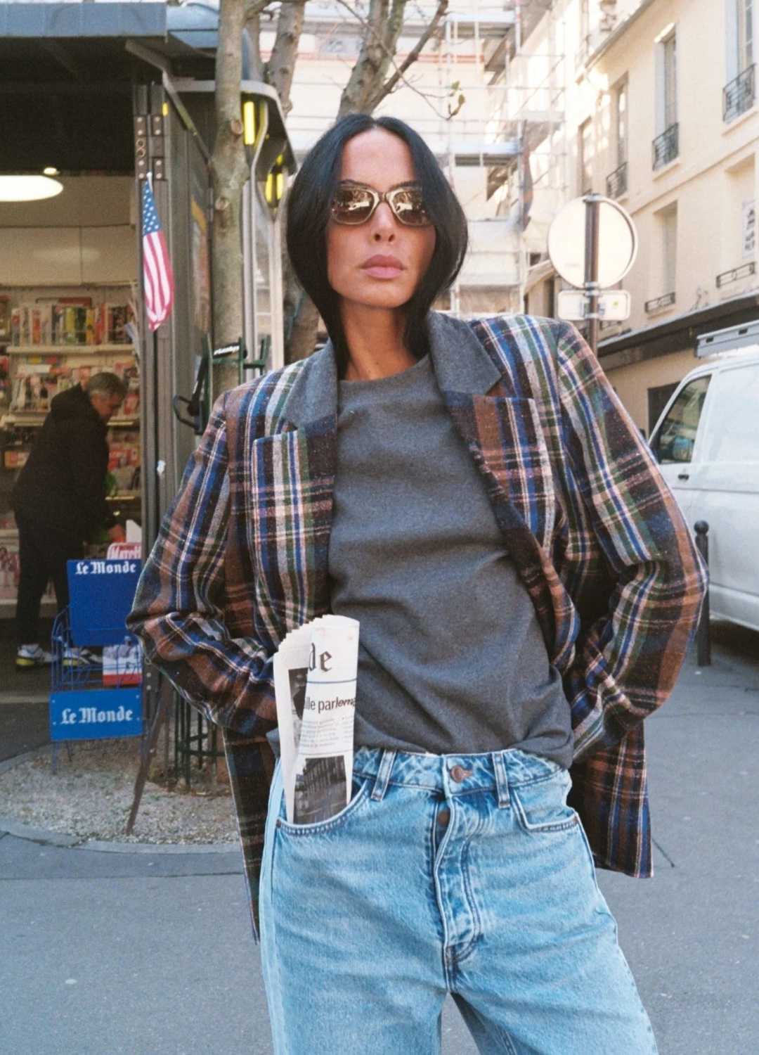 Heyanno - Bold Check Blazer