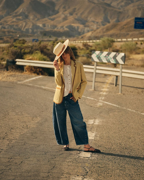 Heyanno - Trooper Blue Jean - Wide Leg Jean - Diamonds And Pearls