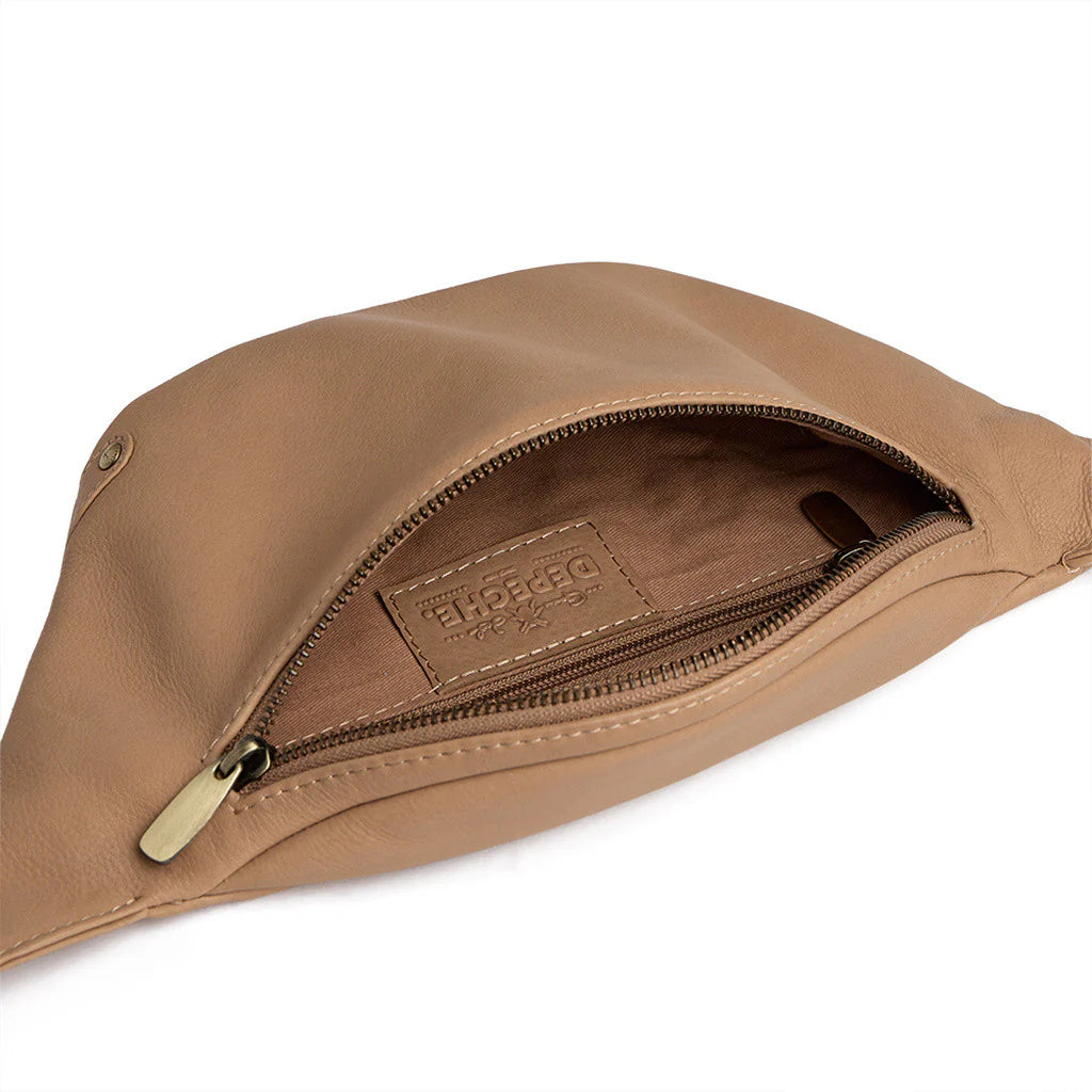 Depeche - Camel Leather Bum Bag