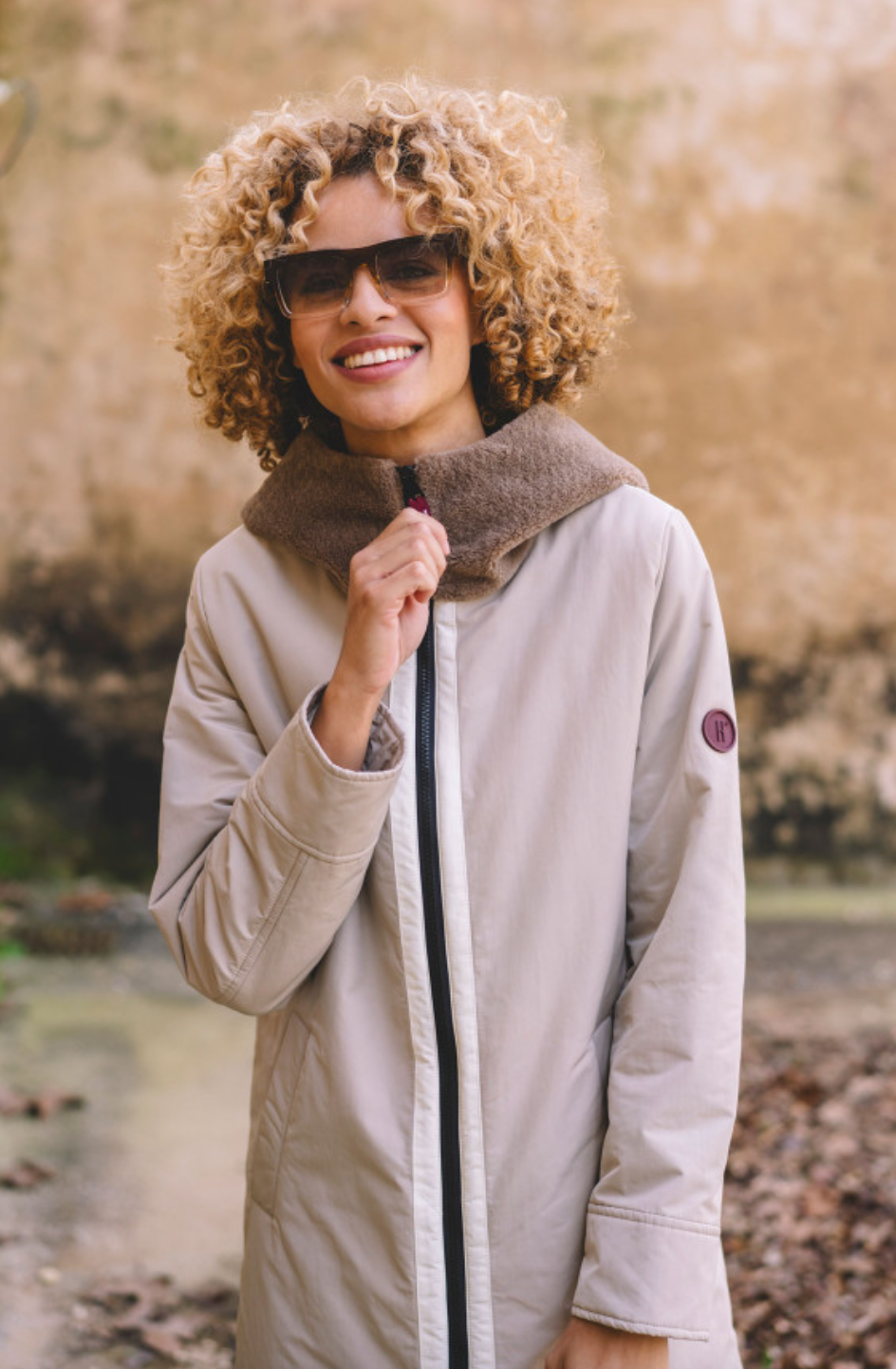 Hongo - Beige Parka Coat