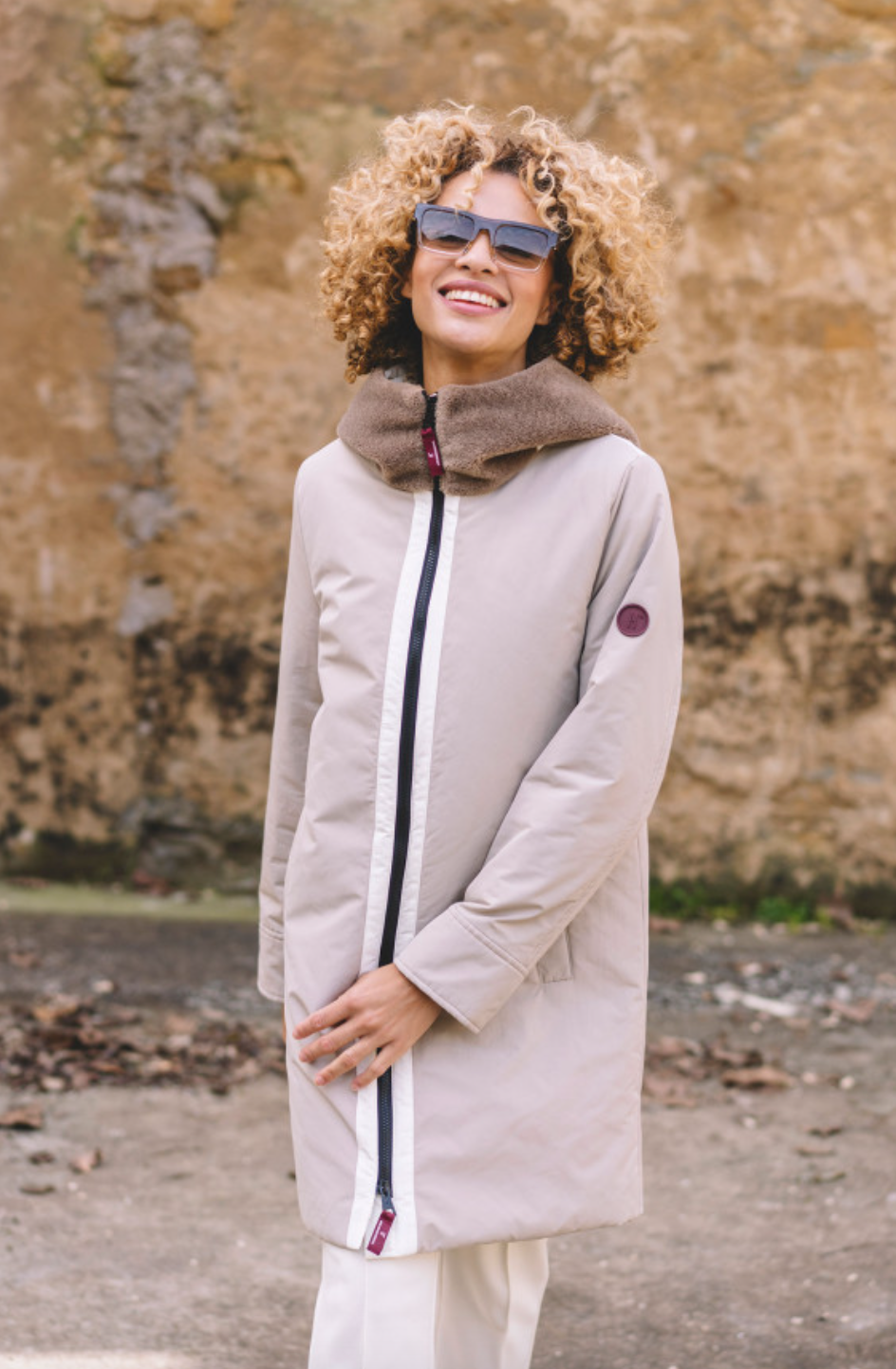 Hongo - Beige Parka Coat