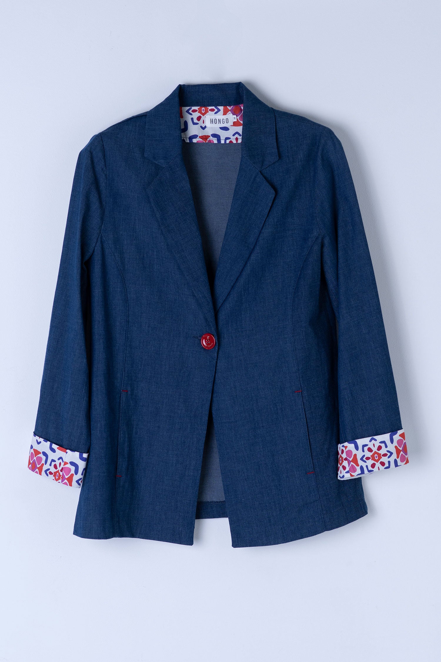 Hongo - Denim Cotton Blazer Jacket
