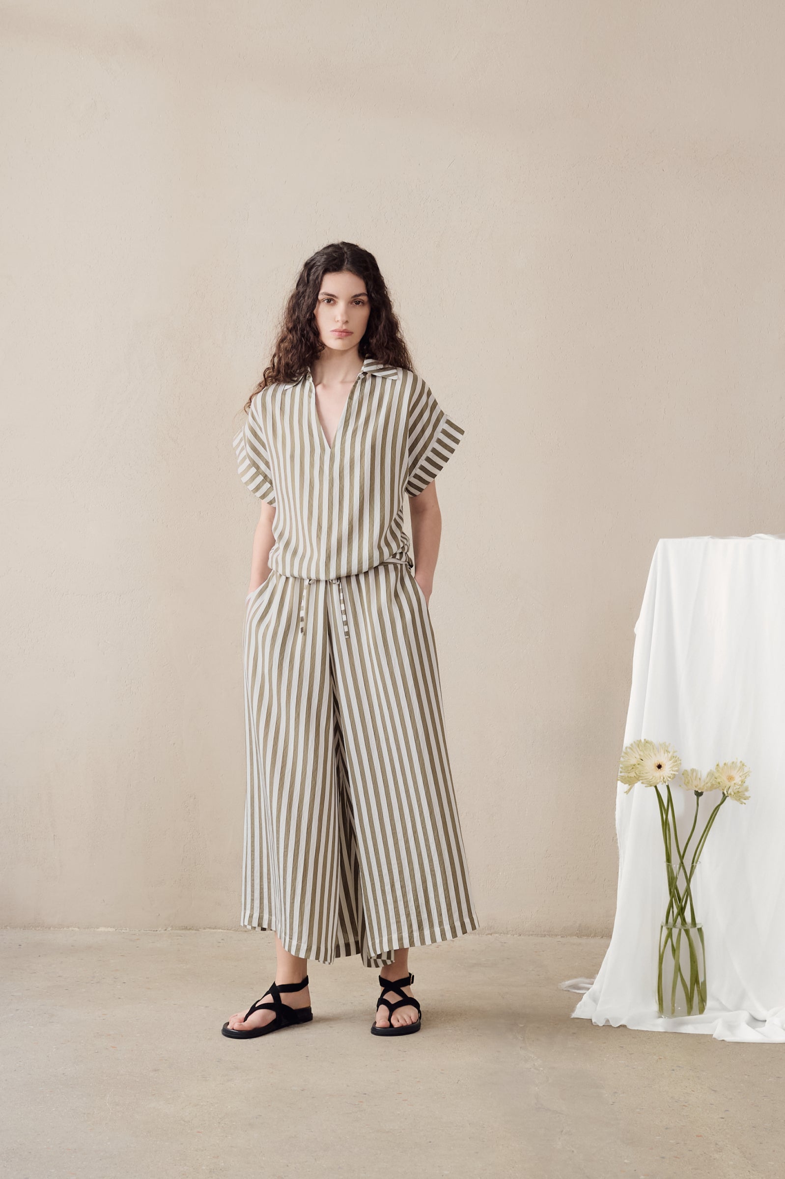 Humility - Army Bristol Stripe Pant