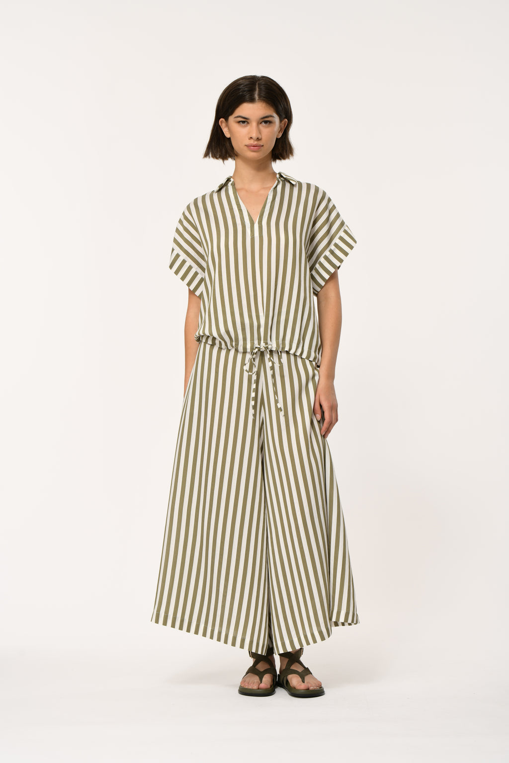 Humility - Army Bristol Stripe Pant
