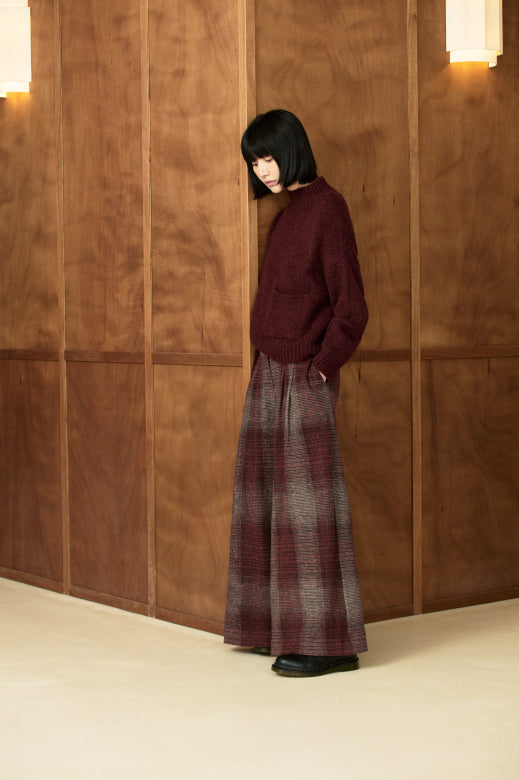 Humility - Kohiro Burgundy Check Trouser