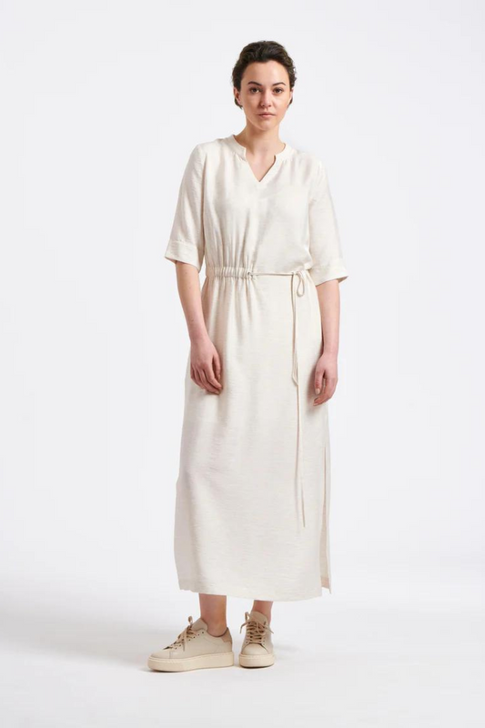 Humility - Natural Asymmetric Baker Dress