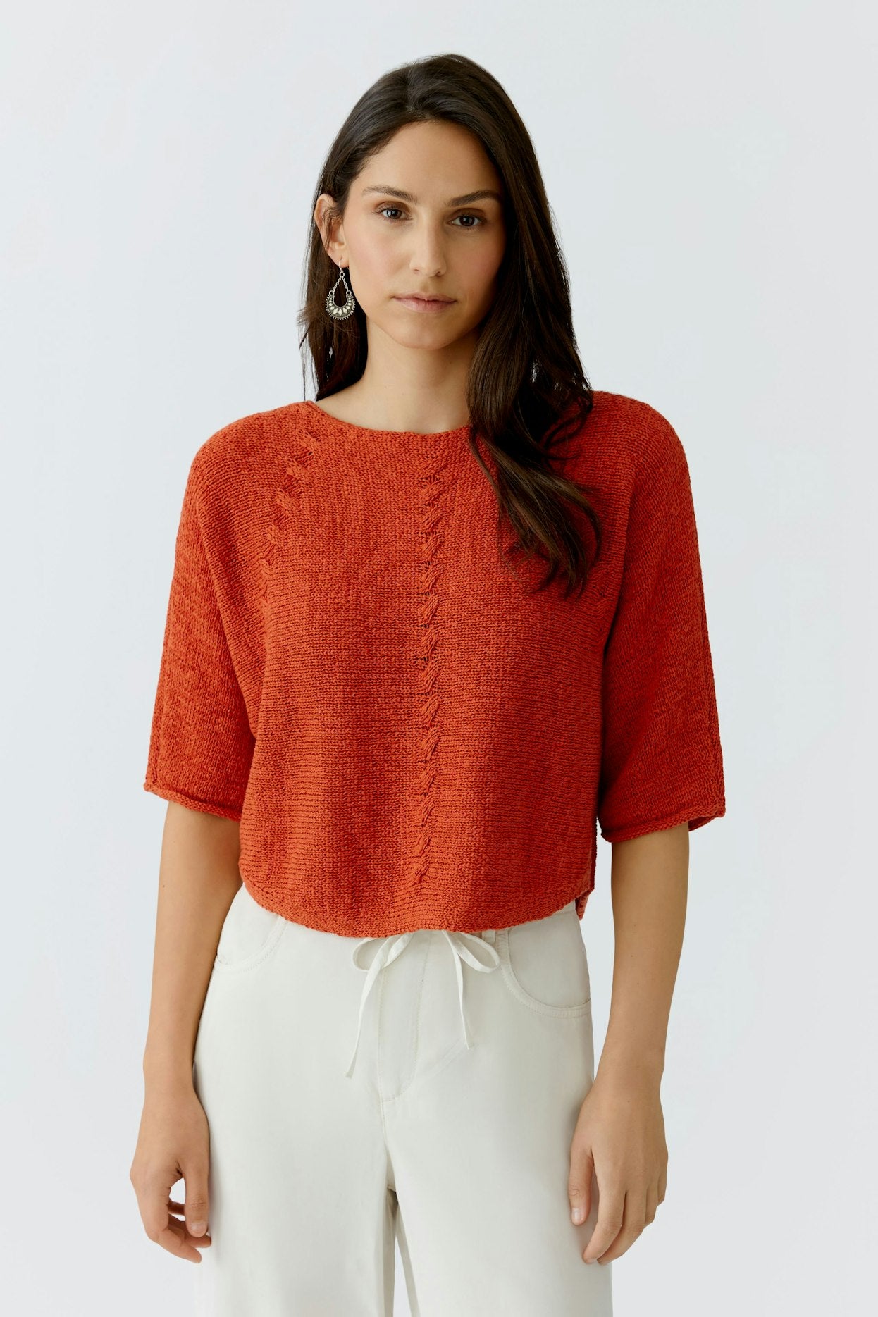 Oui - Burnt Tangerine Knit