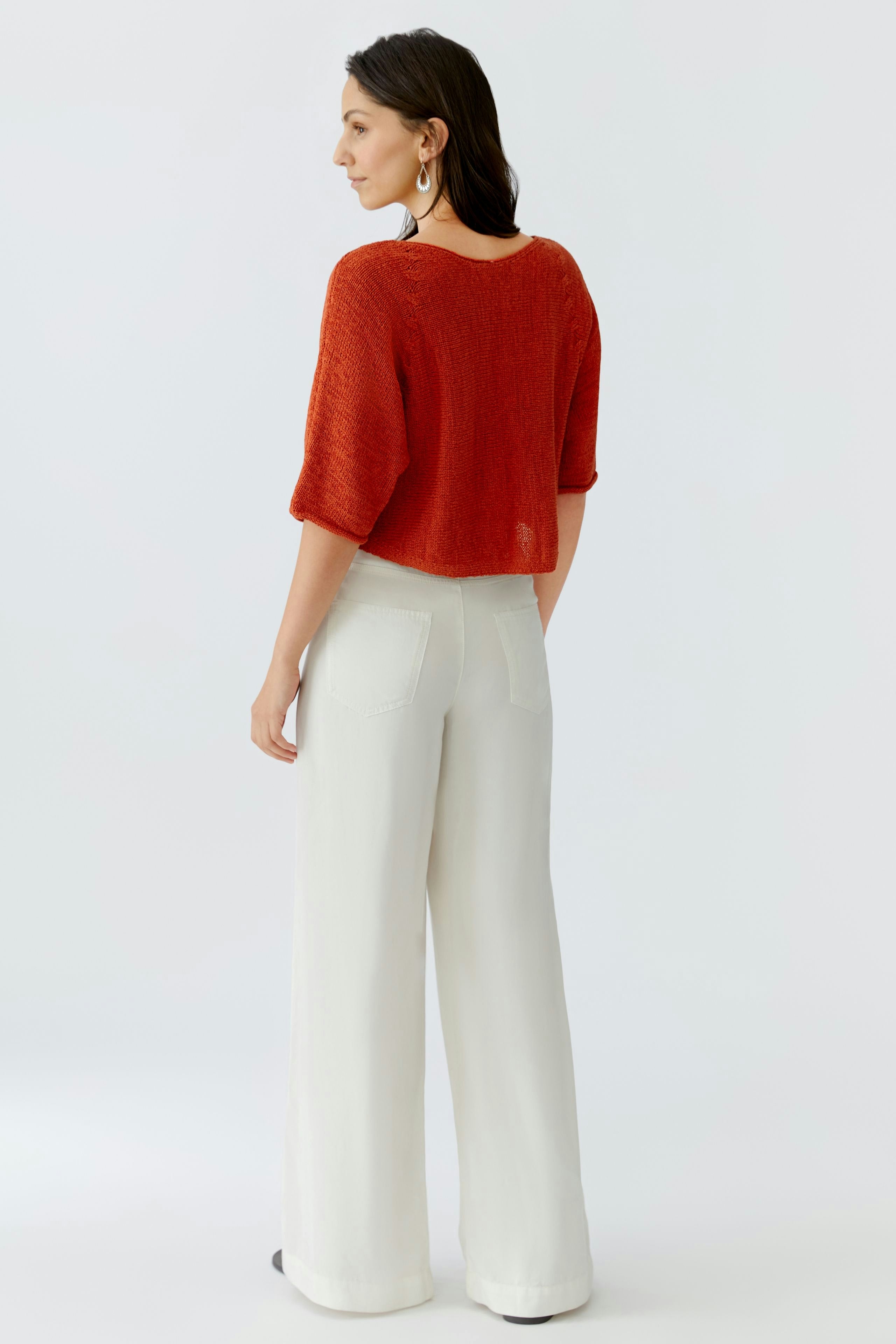Oui - Burnt Tangerine Knit