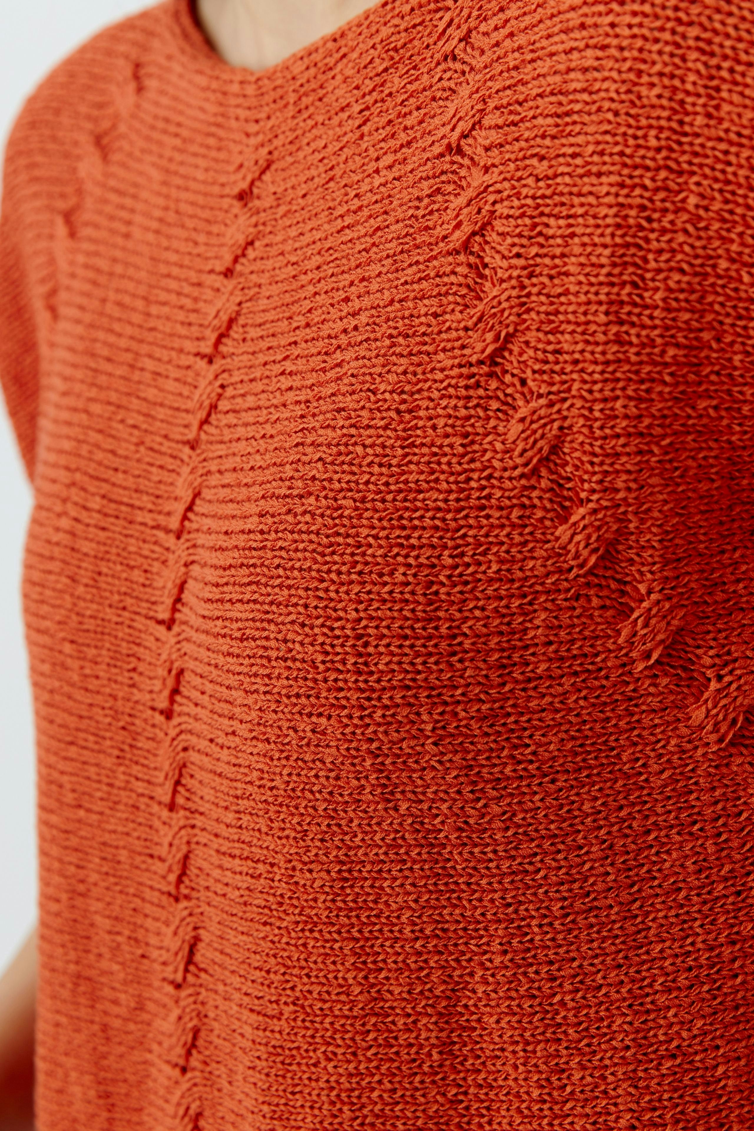 Oui - Burnt Tangerine Knit