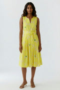 Oui - Yellow Stone Midi Dress