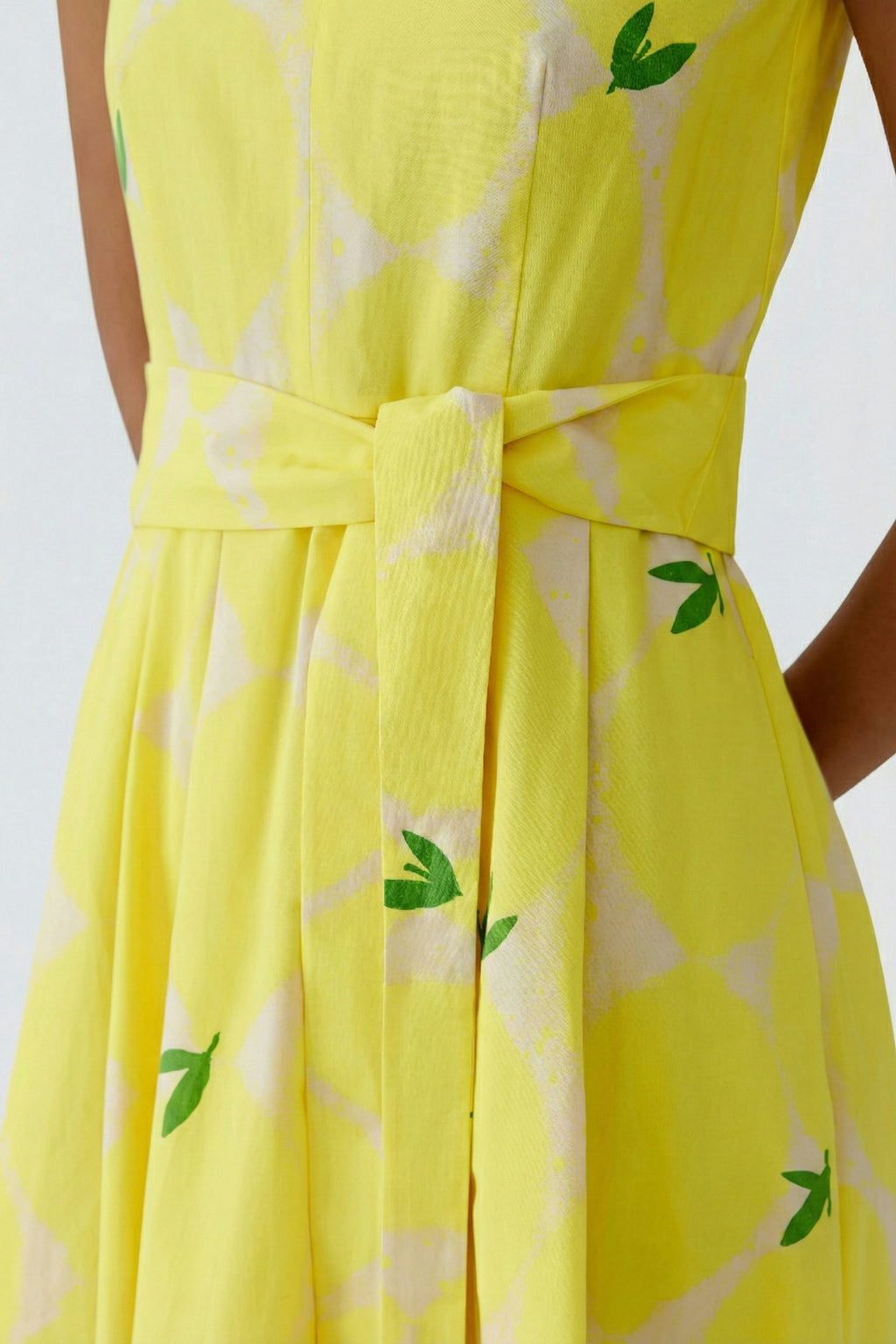 Oui - Yellow Stone Midi Dress