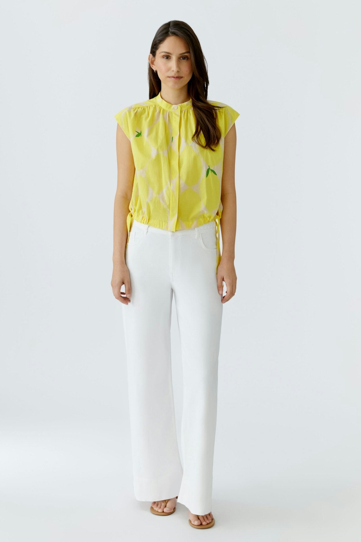 Oui - Yellow Stone Tank Blouse
