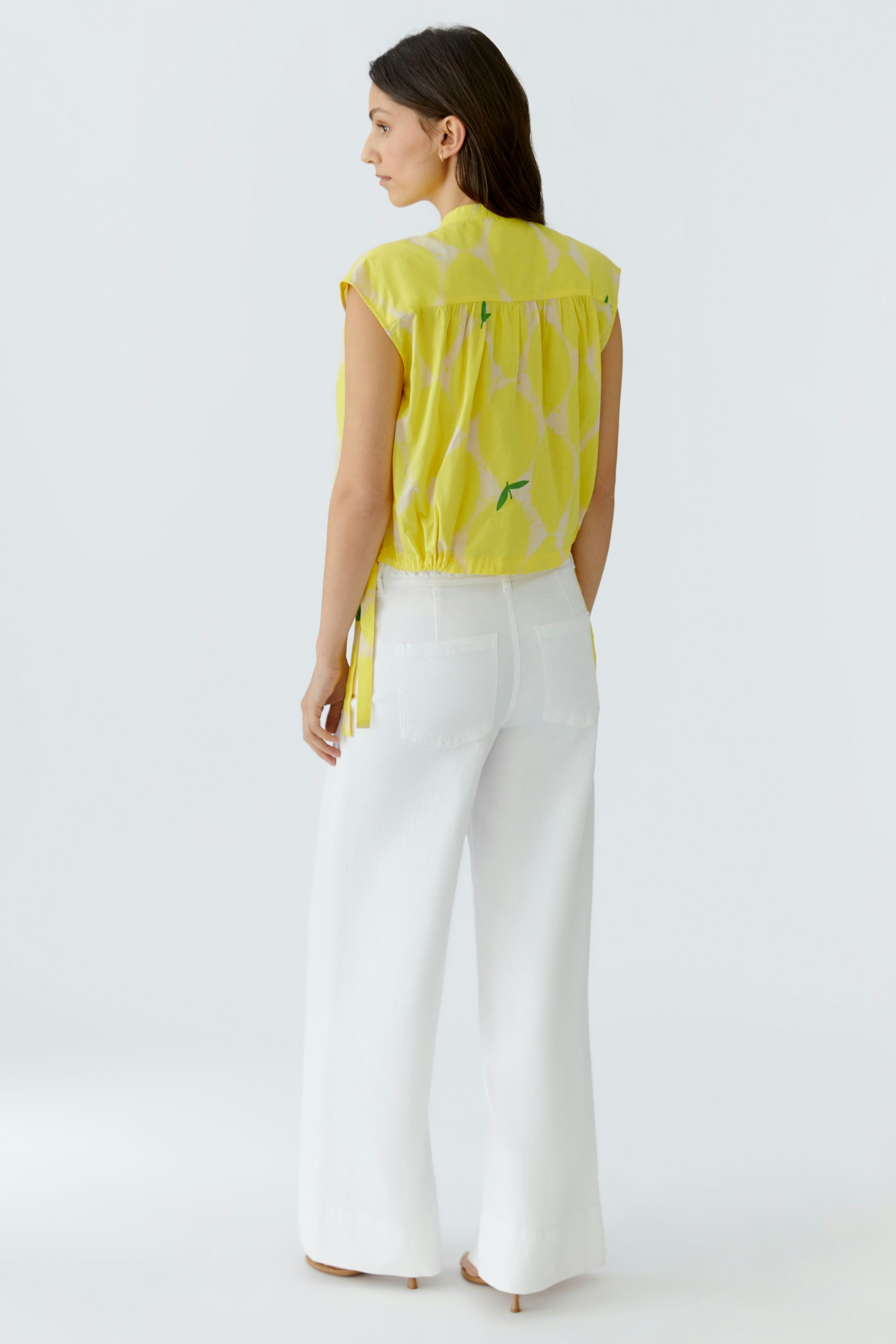 Oui - Yellow Stone Tank Blouse