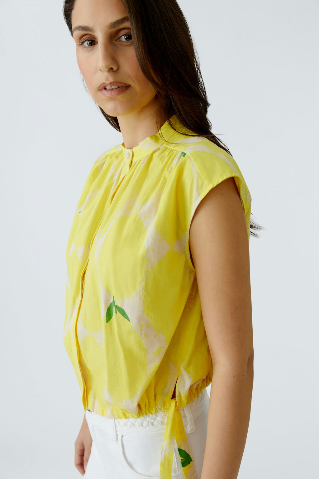 Oui - Yellow Stone Tank Blouse