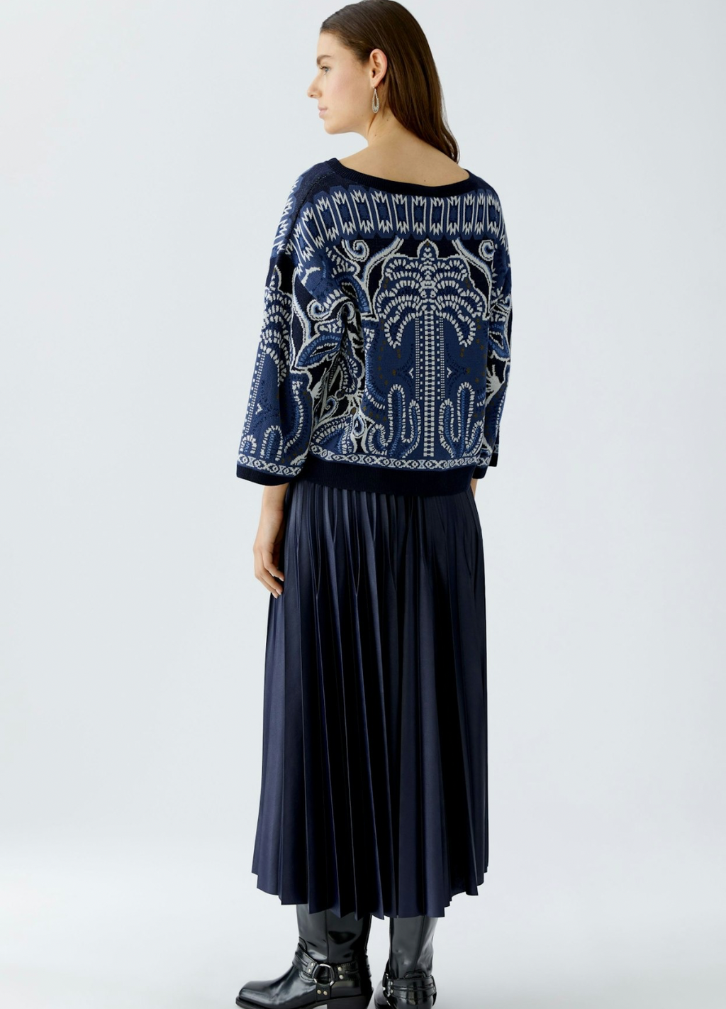Oui - Pandana Pattern Jumper