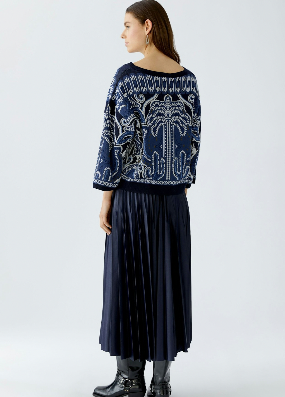 Oui - Pandana Pattern Jumper