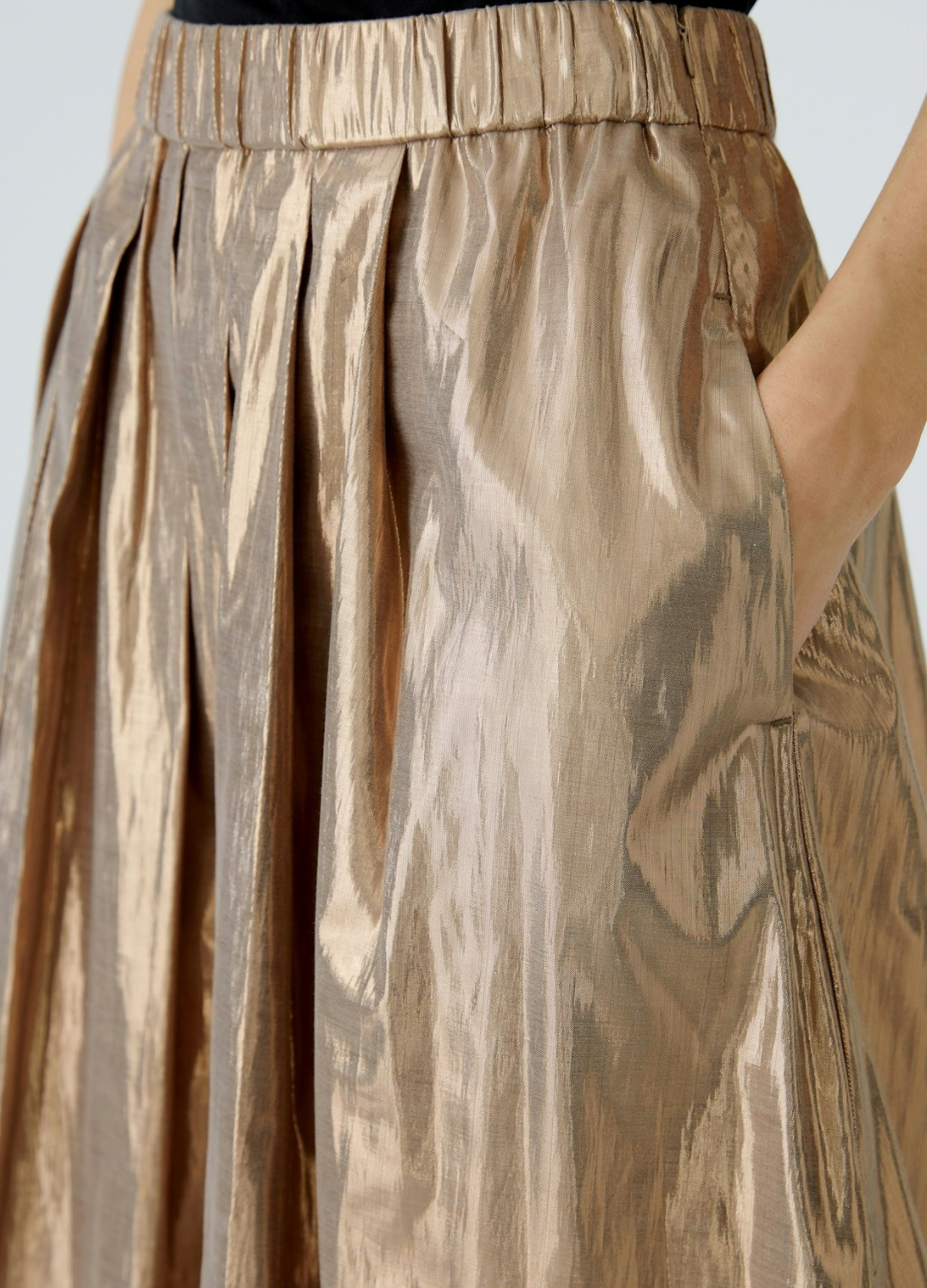Oui - Bronze Foil Skirt