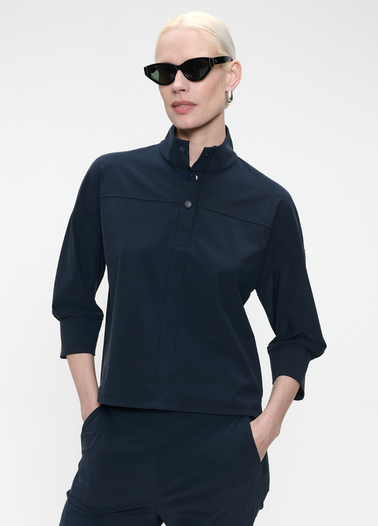 Jane Lushka - Angelika Blue Jersey Top