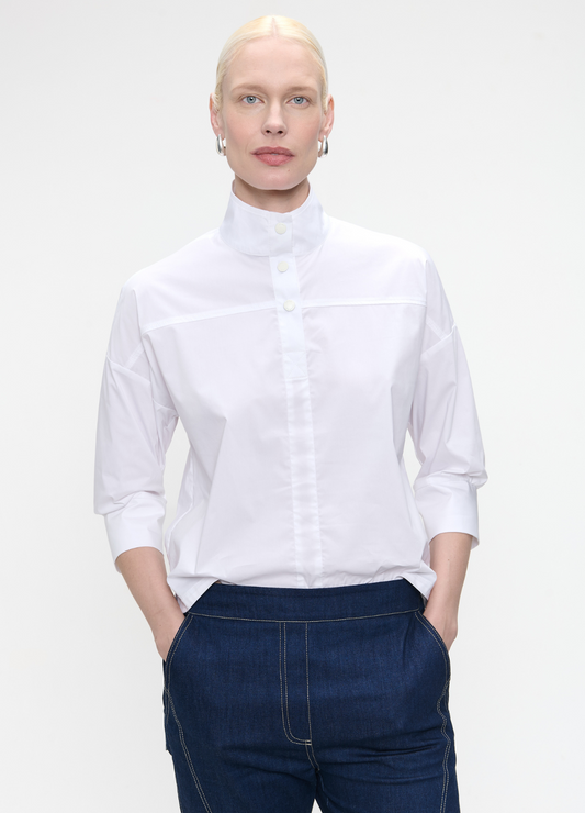 Jane Lushka - Angelika Poplin White Top