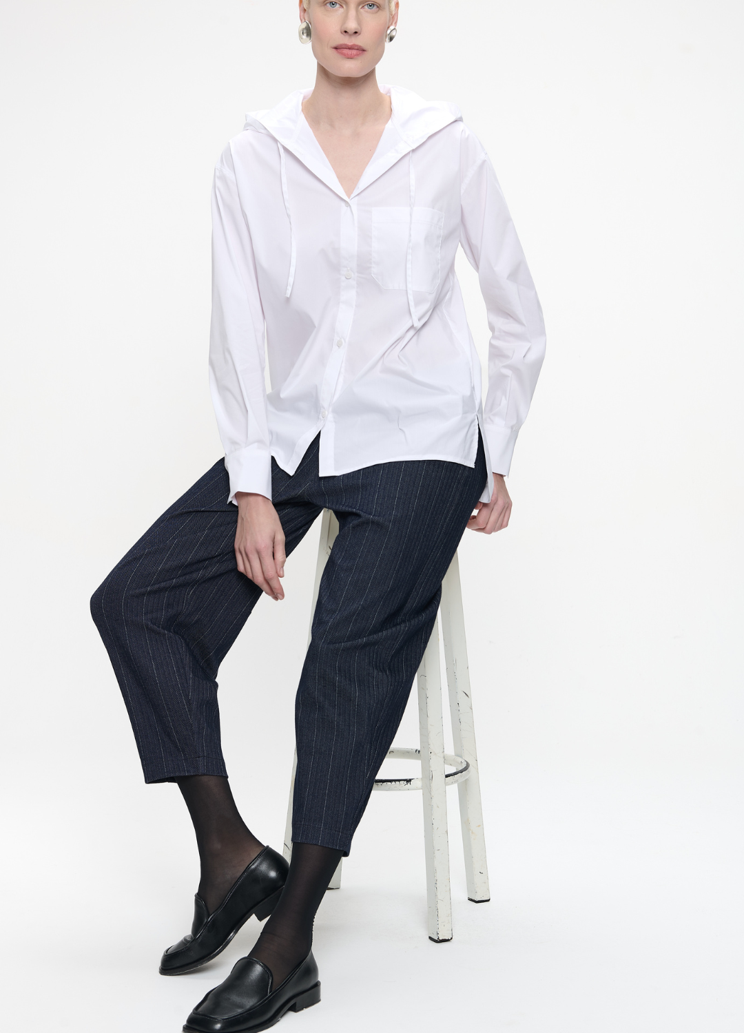 Jane Lushka - Bortolo Blue Elastane Pants