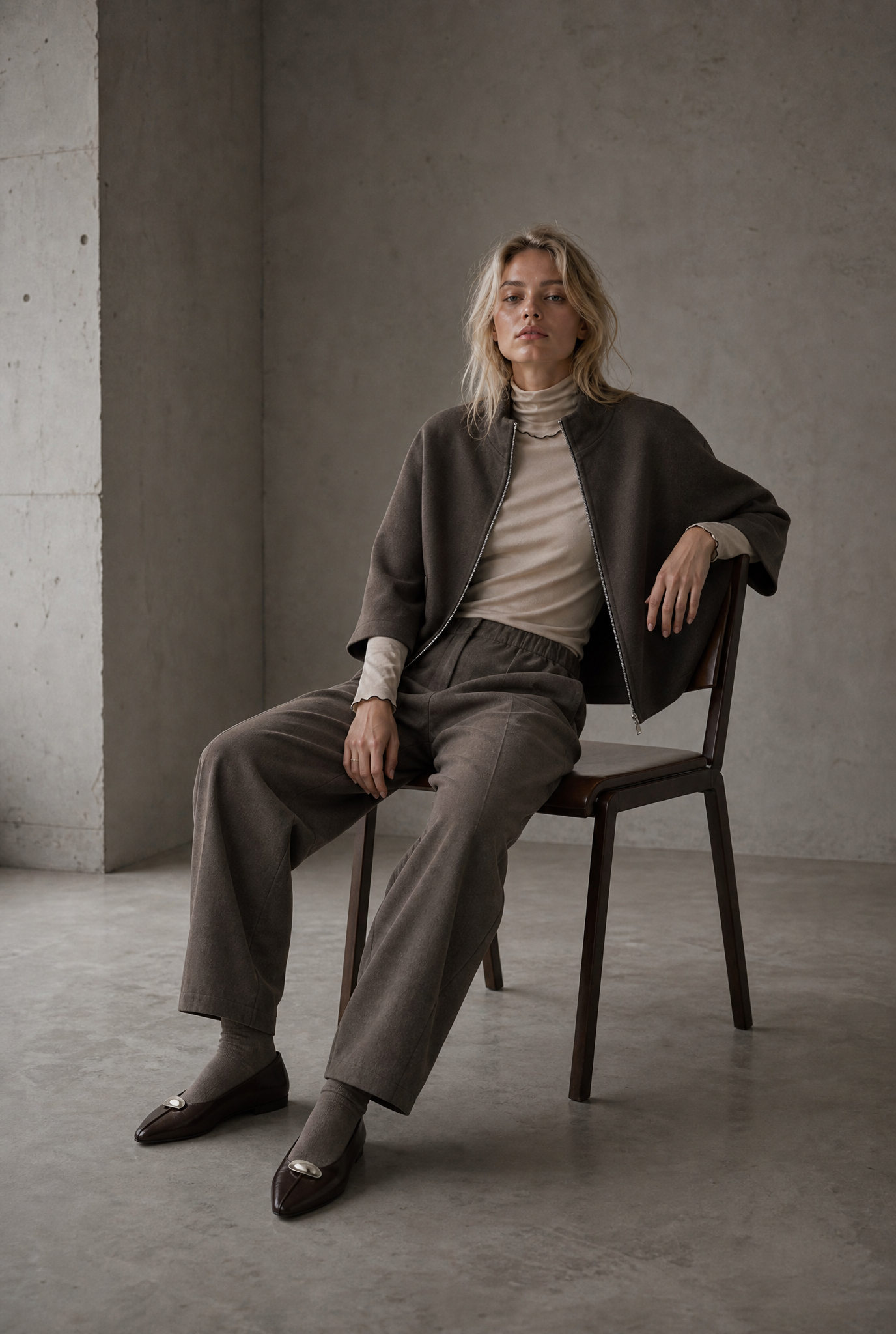 Jane Lushka - Cappa Zipper Alveare Jacket