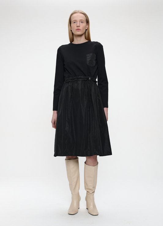 Jane Lushka - Ester Black Taffeta Dress