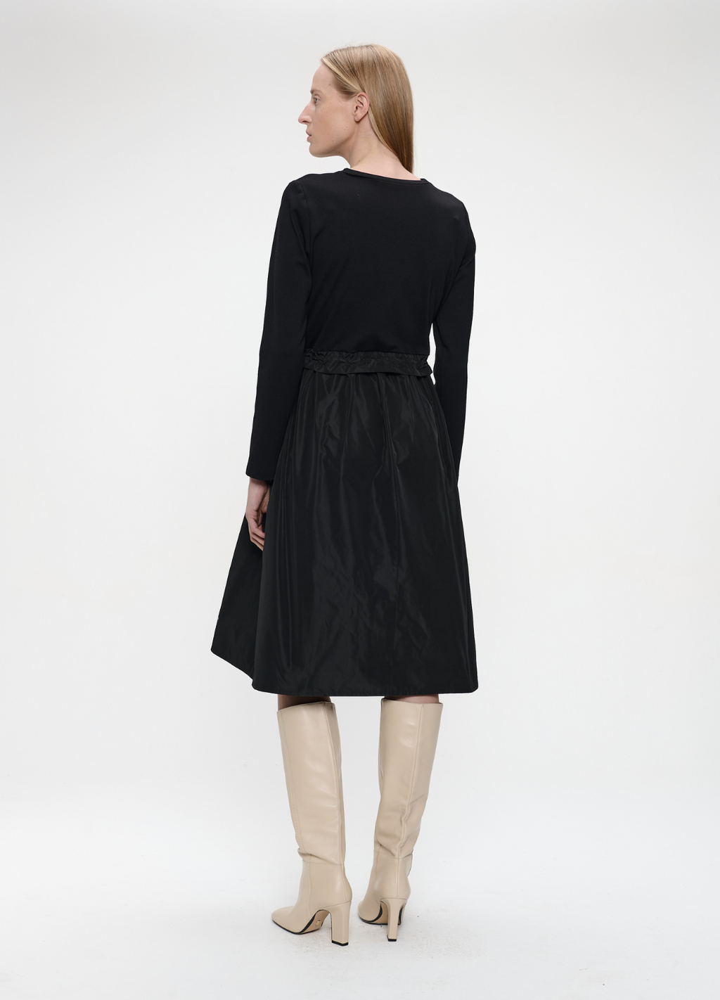 Jane Lushka - Ester Black Taffeta Dress
