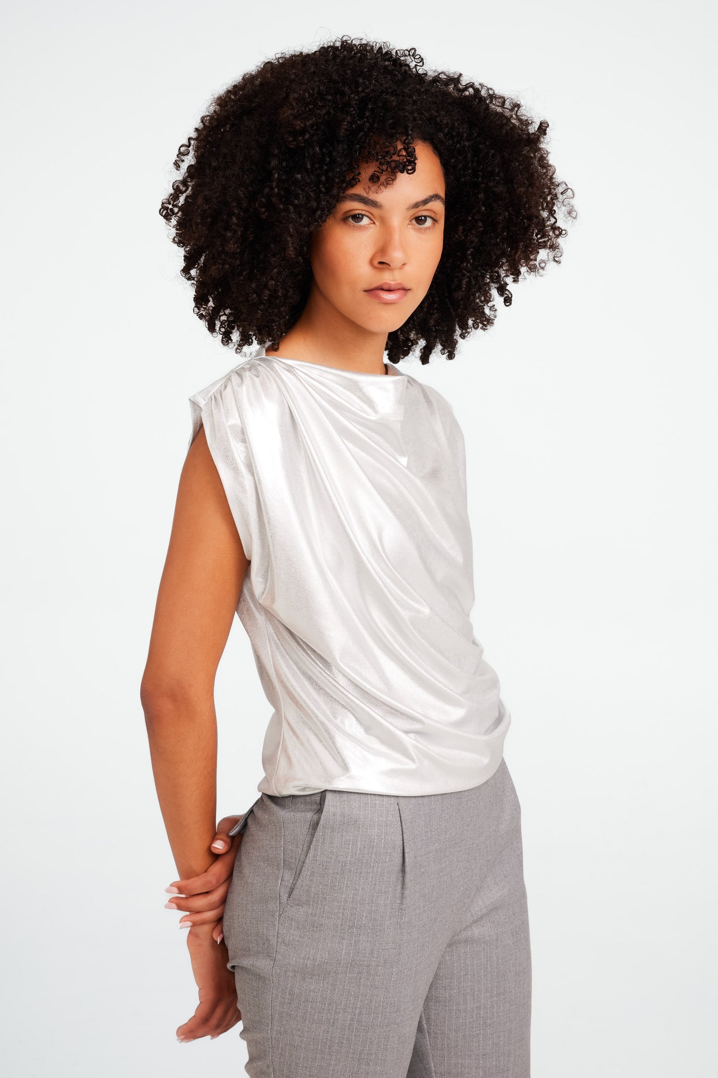 Jane Lushka - Nelly Silver Foil Top