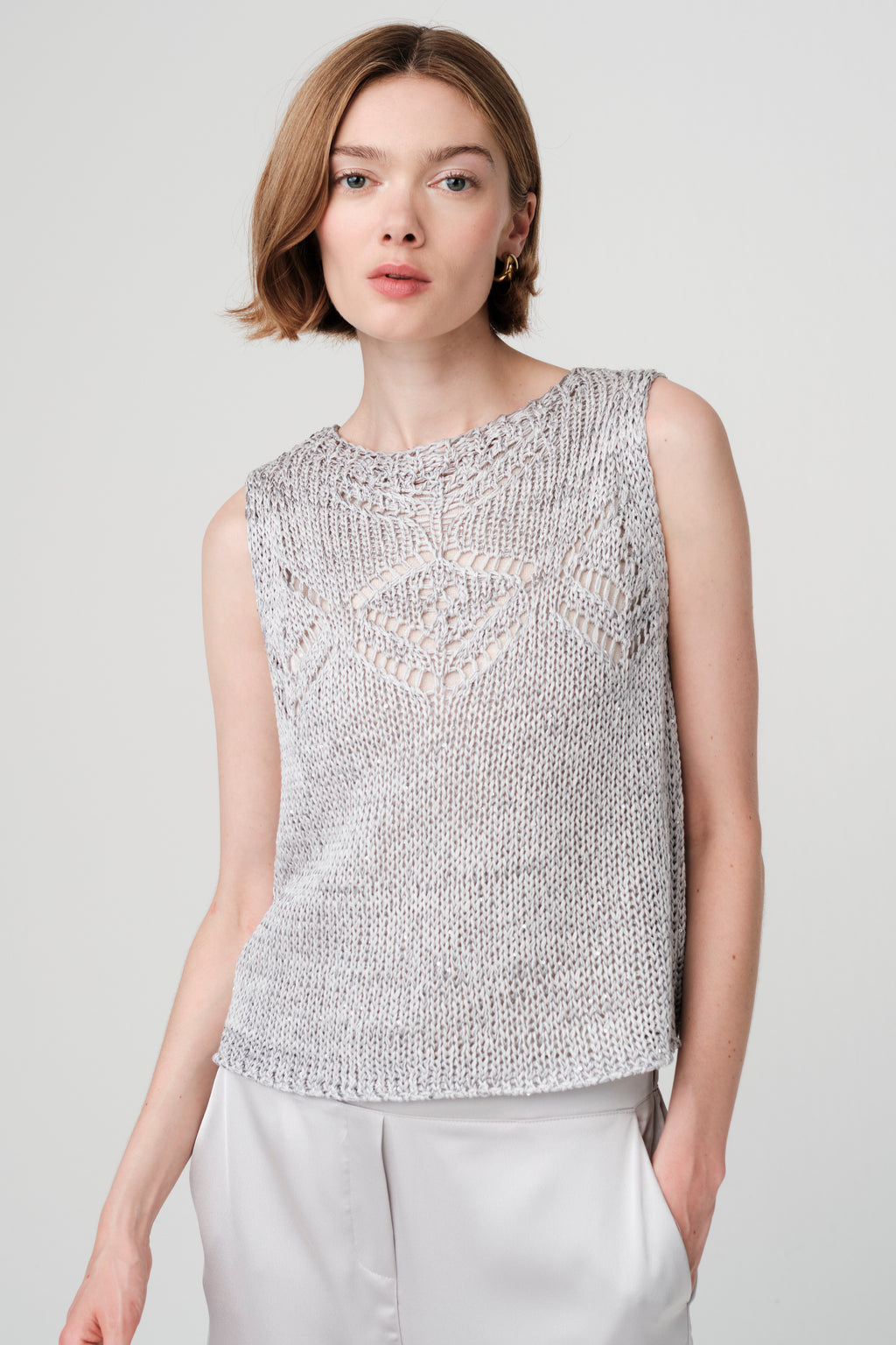 Jane Lushka - Sequined Hole Top