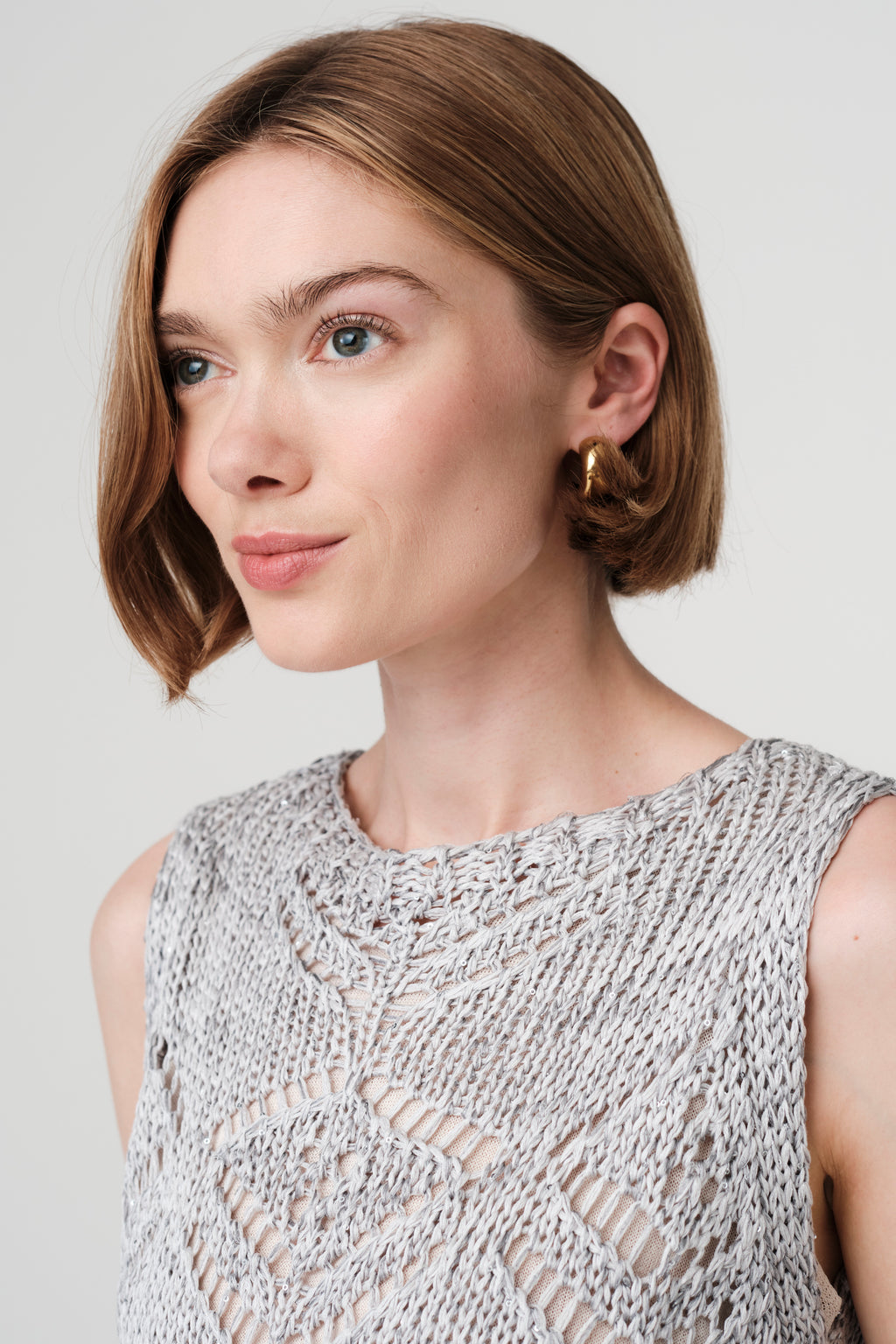 Jane Lushka - Sequined Hole Top