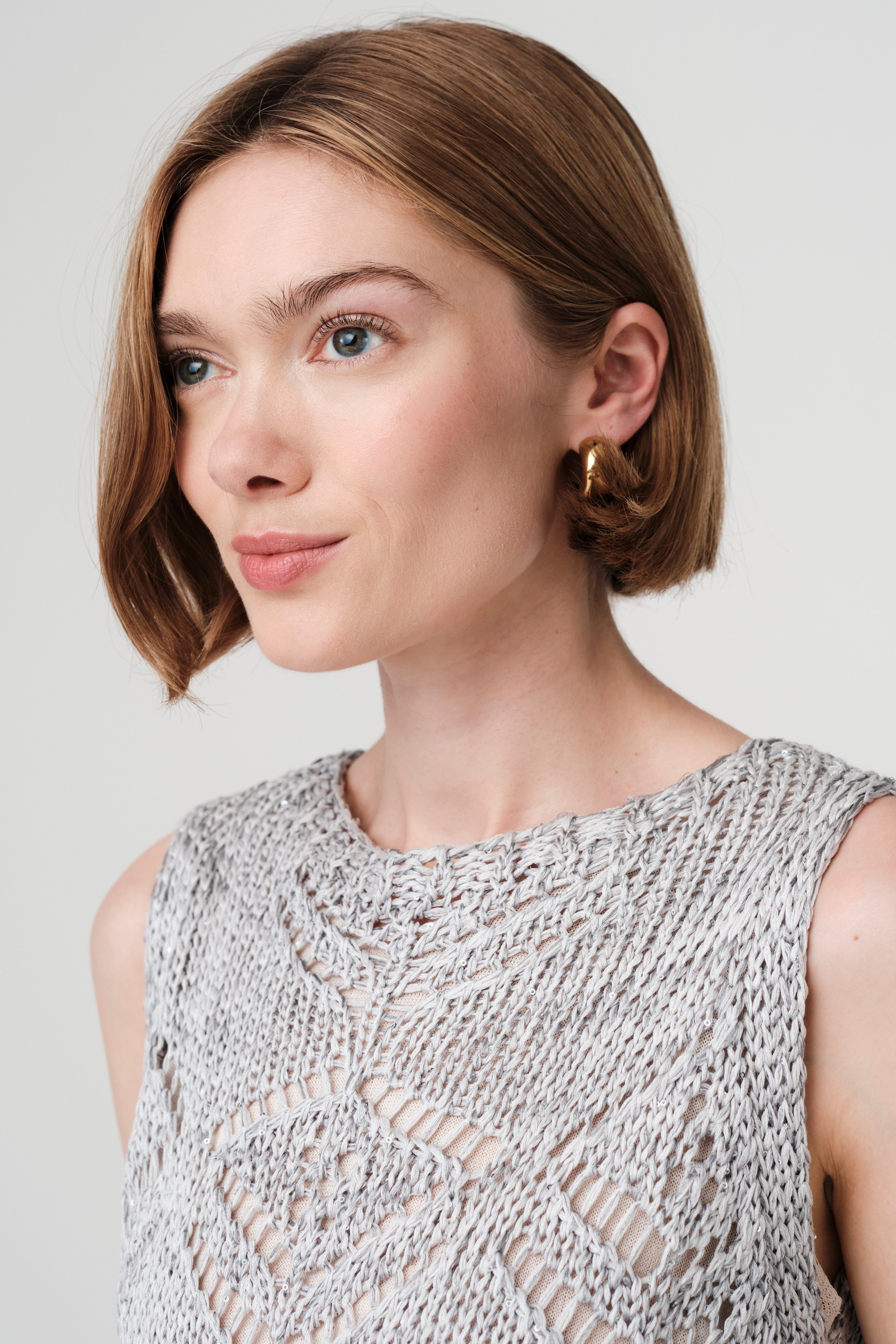 Jane Lushka - Sequined Hole Top