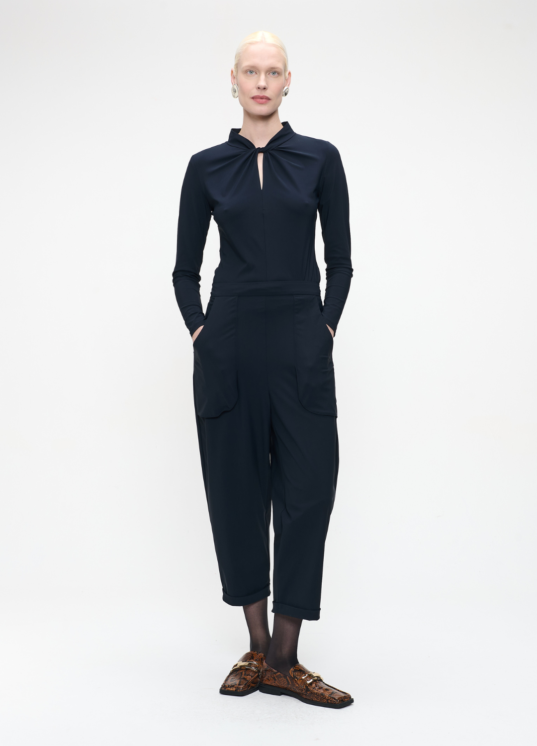 Jane Lushka - Still Blue Jersey Pants