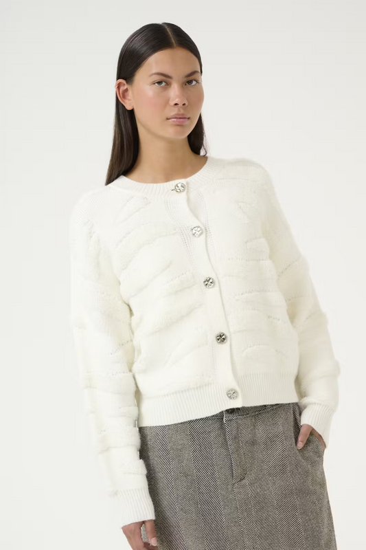 Karen By Simonsen - Rosanne Cream Knitted Cardigan