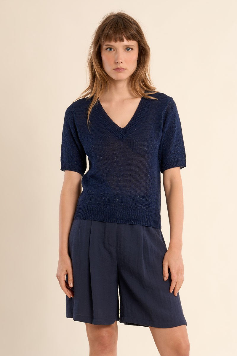 Molly Bracken - Navy Short Sleeve