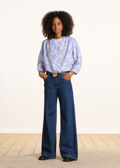 La Fee Maraboutee - Light Blue Cotton Blouse