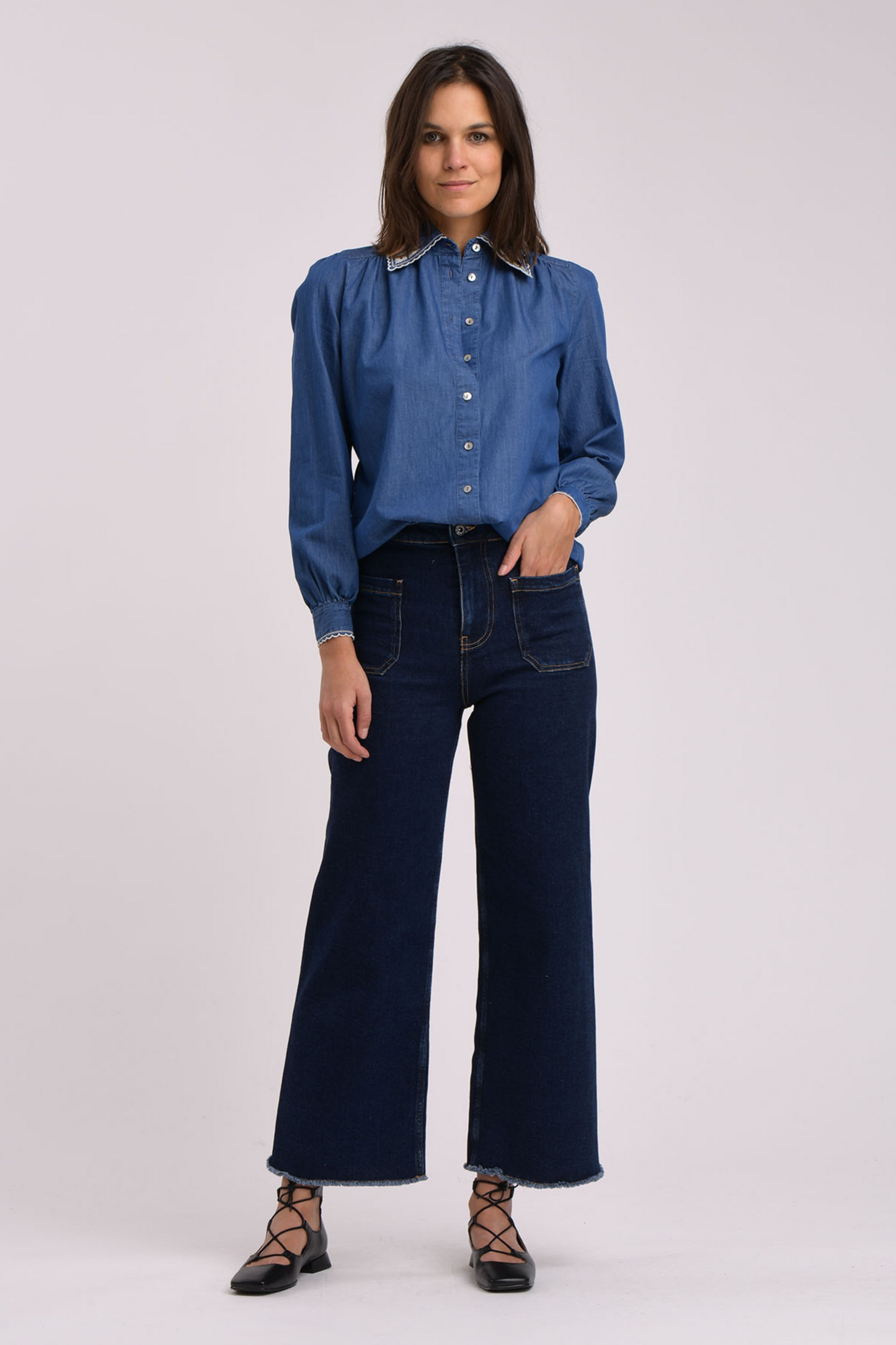 La Fee Maraboutee - Zakia Denim Blouse