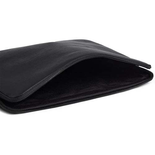 Depeche - Black Leather Laptop Sleeve