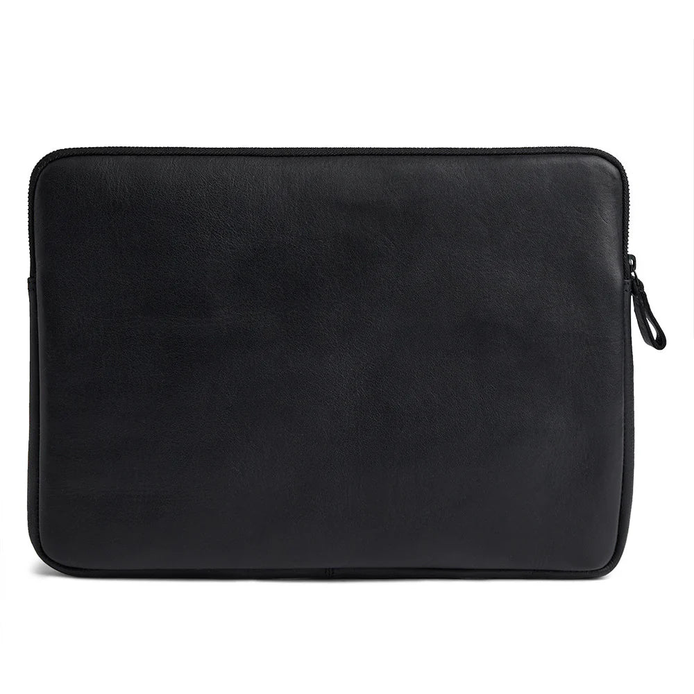 Depeche - Black Leather Laptop Sleeve