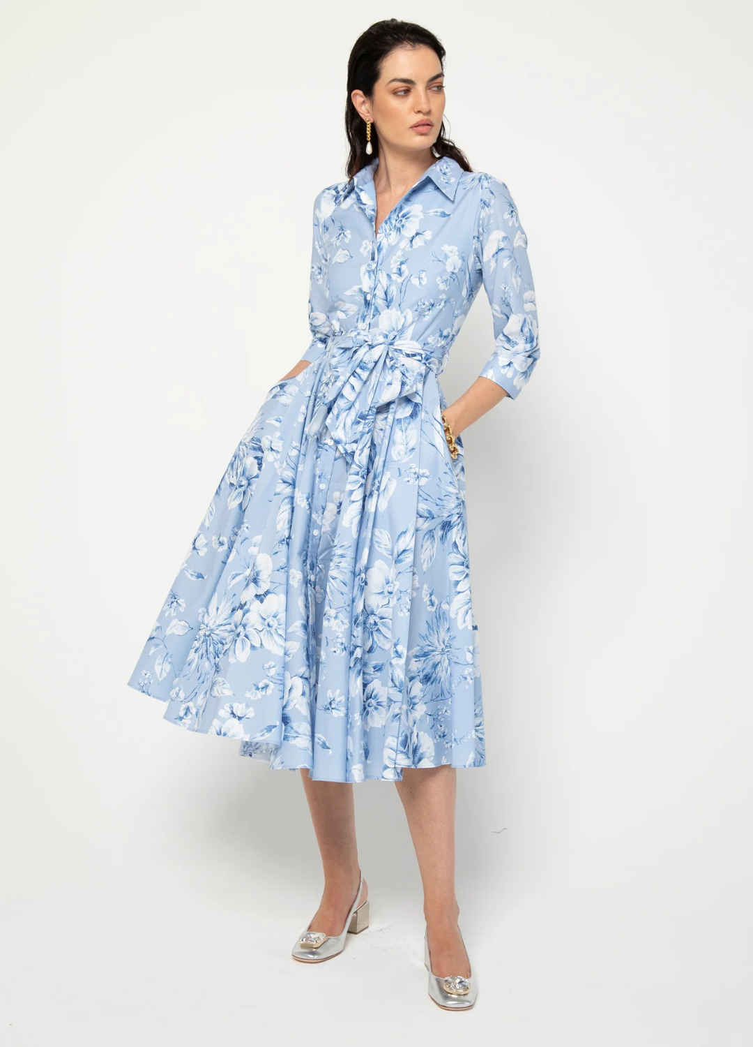 Lavi - Spritz Blue Floral Dress