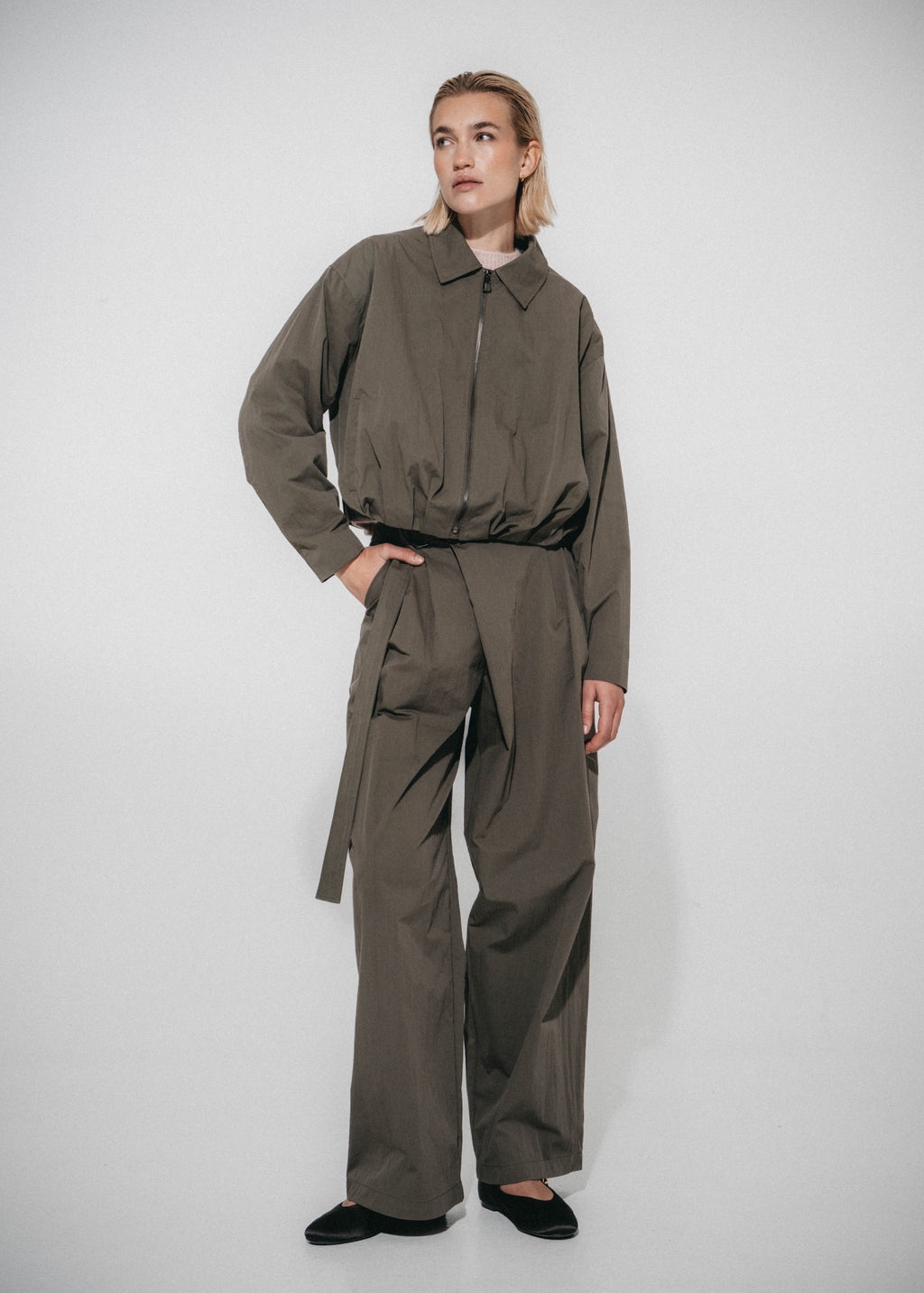 Luje - Blaze Pleated Bomber Jacket