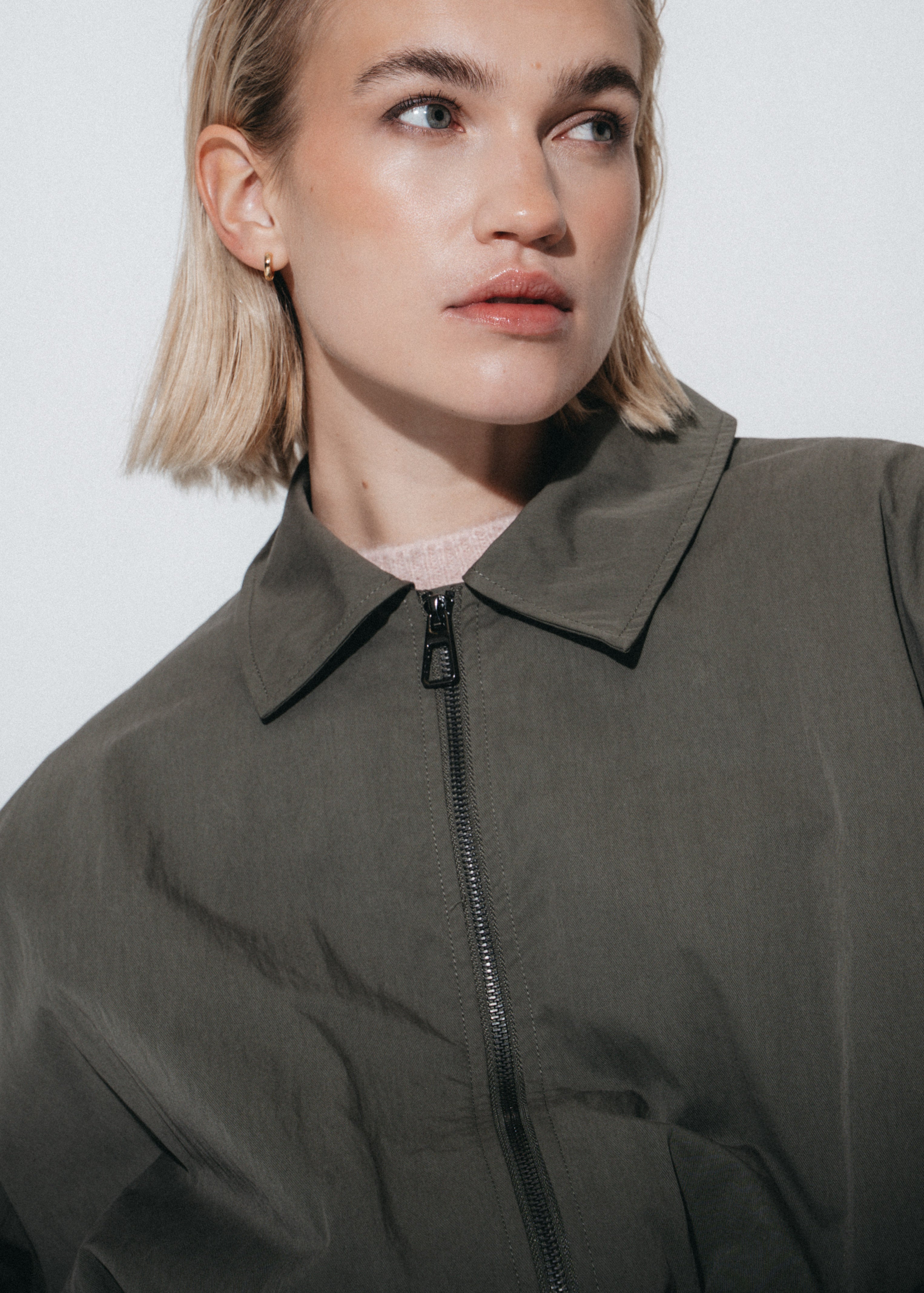 Luje - Blaze Pleated Bomber Jacket