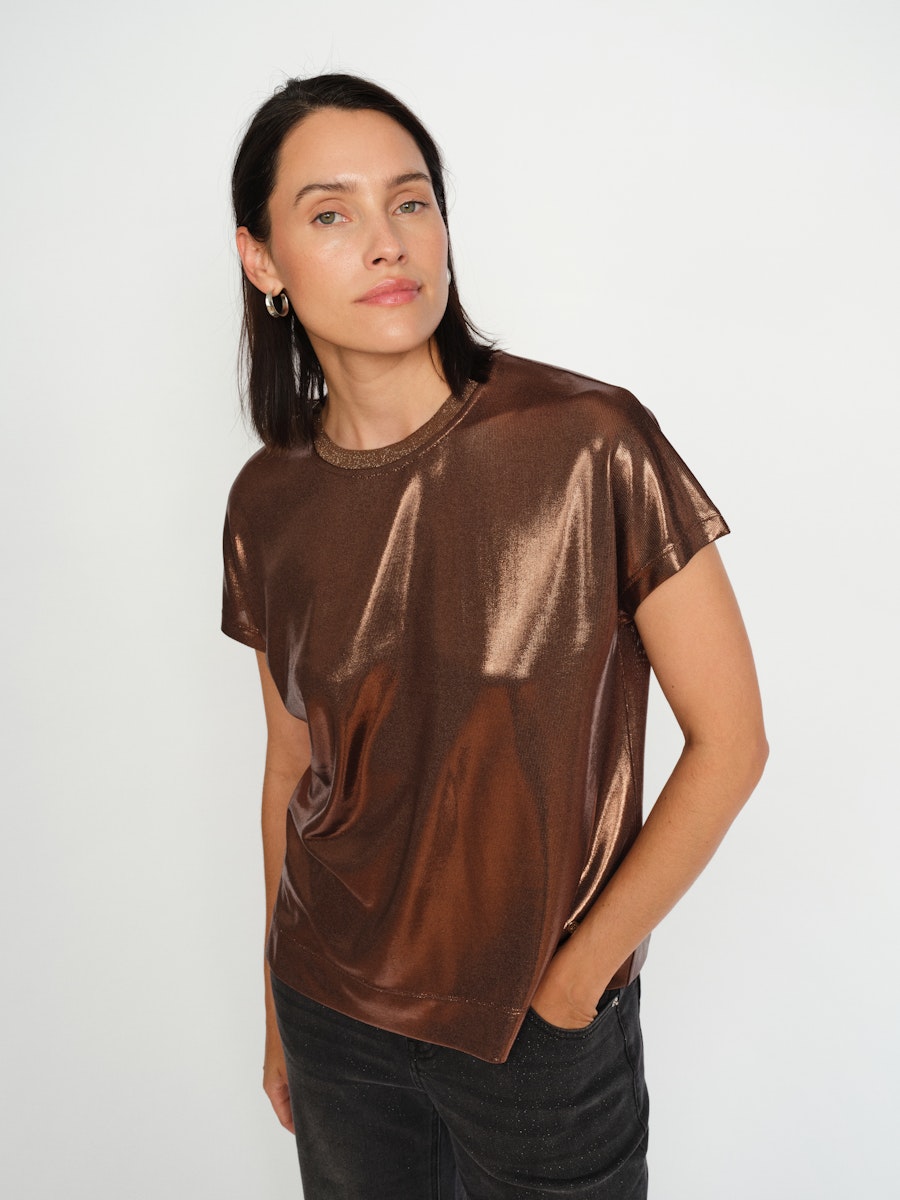 Mos Mosh - Nivola Bracken Metallic Tee