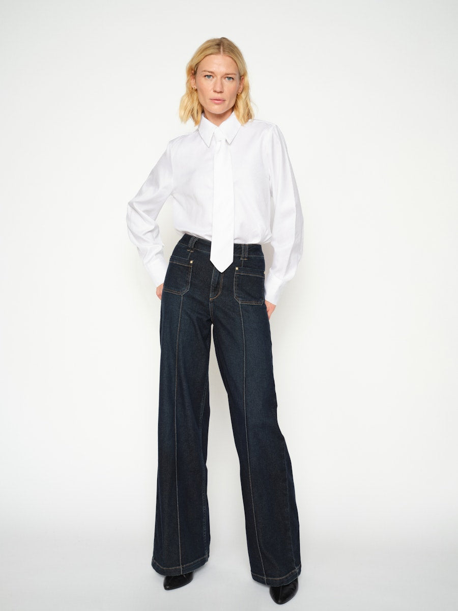 Mos Mosh - Ayen Stripe White Shirt