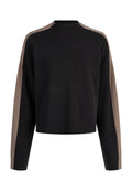 Marc Aurel - Black Contrasting Stripe Sweater