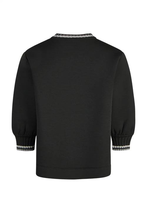 Marc Aurel - Black Ribbed Top