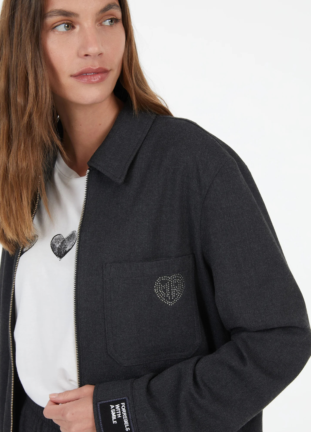 Marc Aurel - Charcoal Collared Bomber