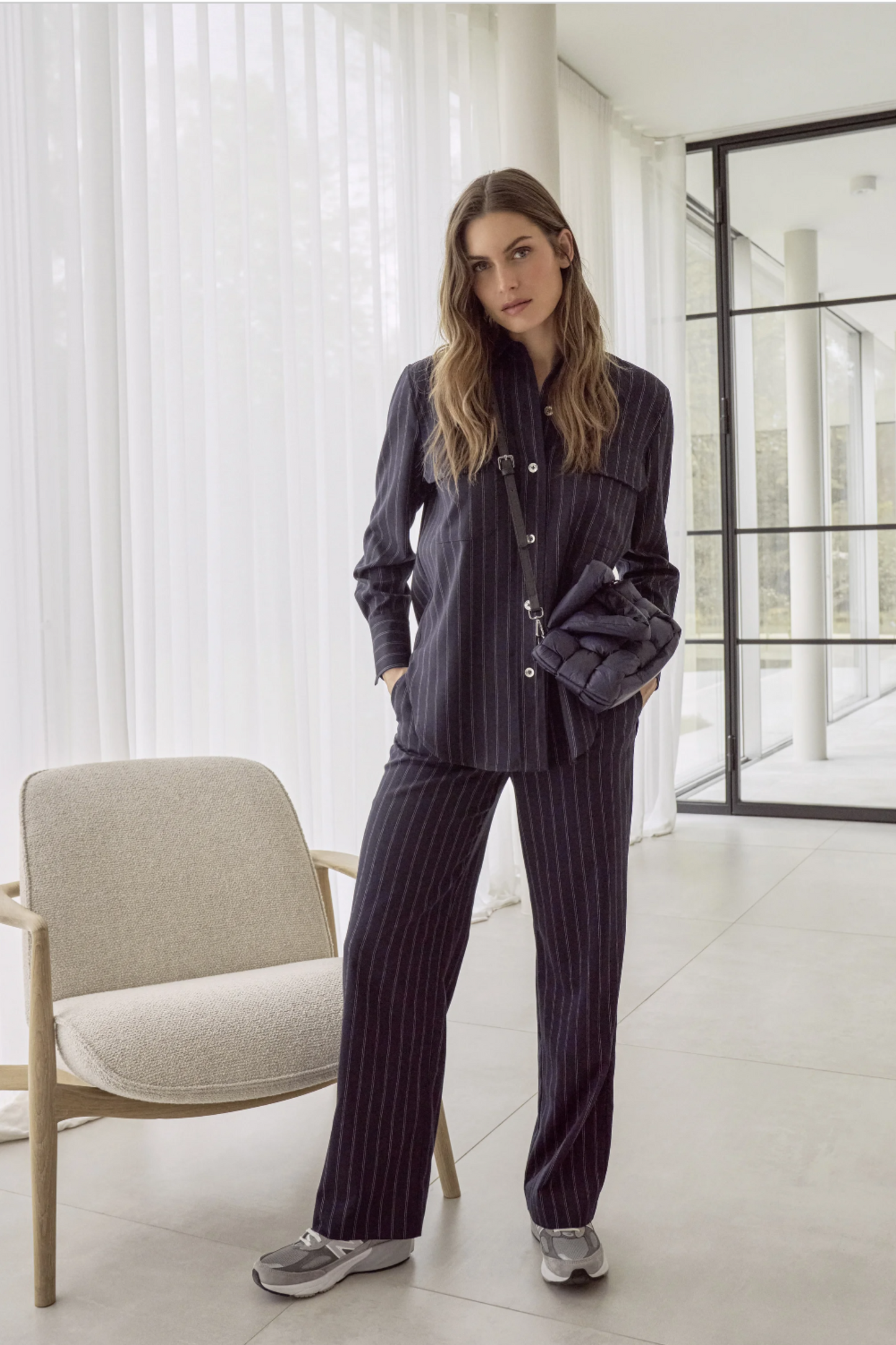 Marc Aurel - Elegant Pinstripe Trouser